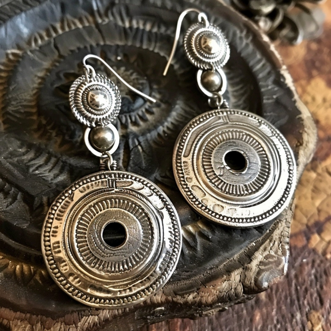 Silver Rounded Earrings