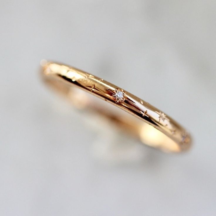 Vintage Golden Starlight Ring