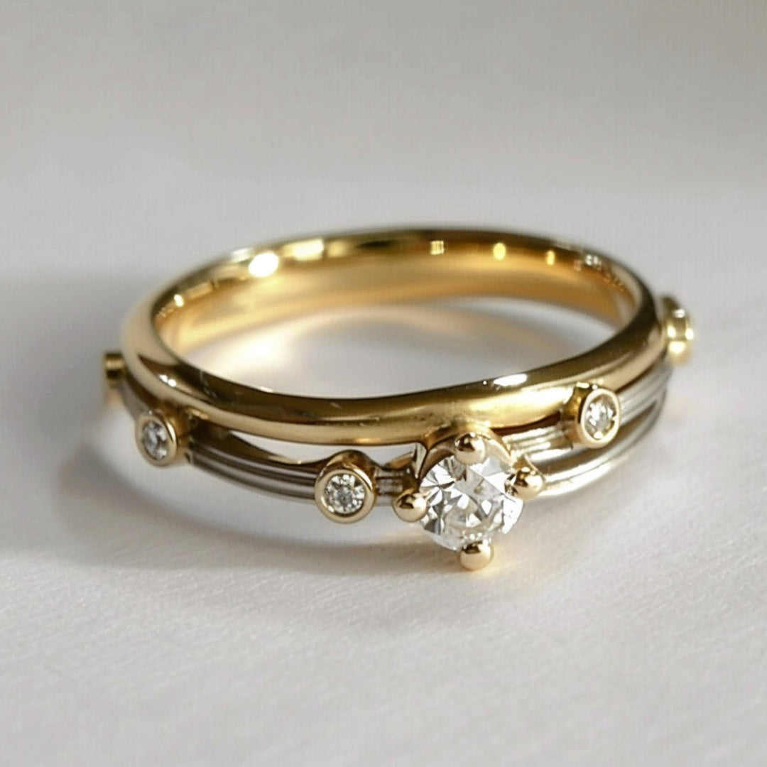 Elegant Gold Layered Ring