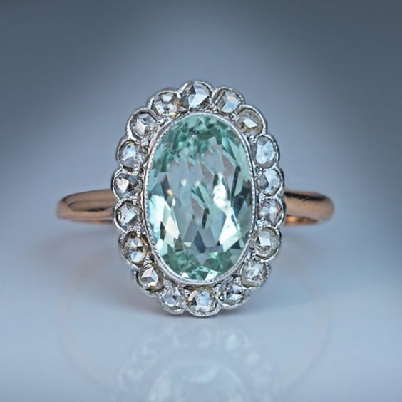 Vintage Turquoise Glass Ring