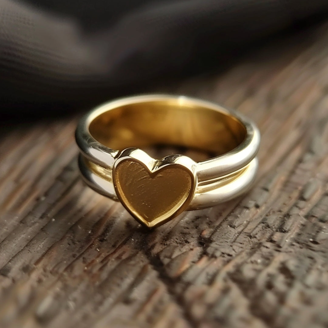 Golden Heart Ring