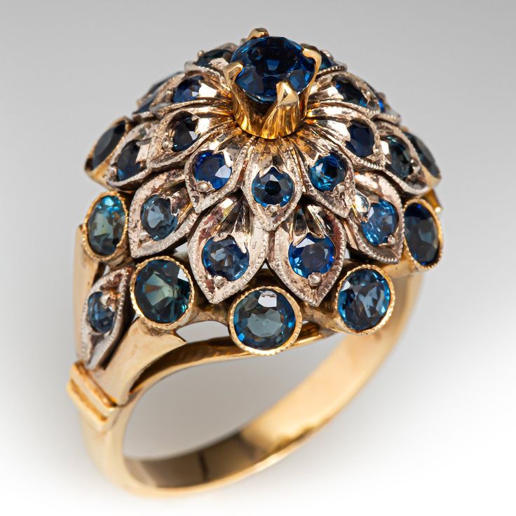 Vintage Thai Sapphire Princess Ring