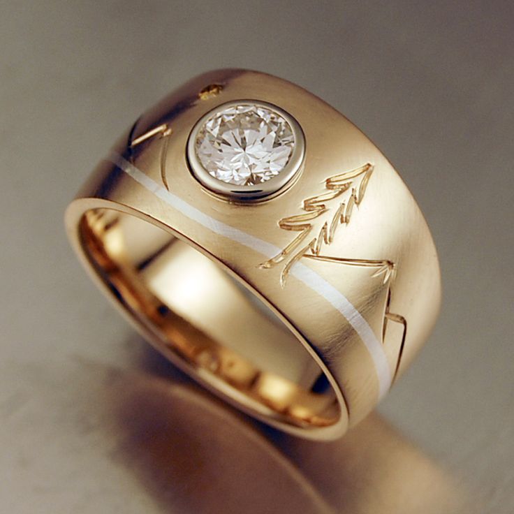 Vintage Nature Zirconia Gold Ring