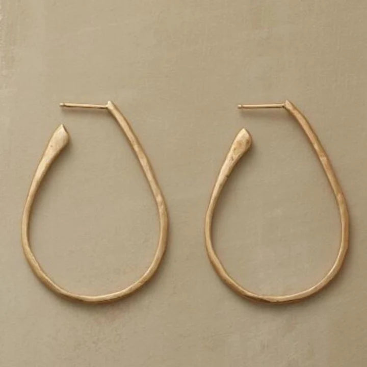 Vintage Gold Hoop Earrings