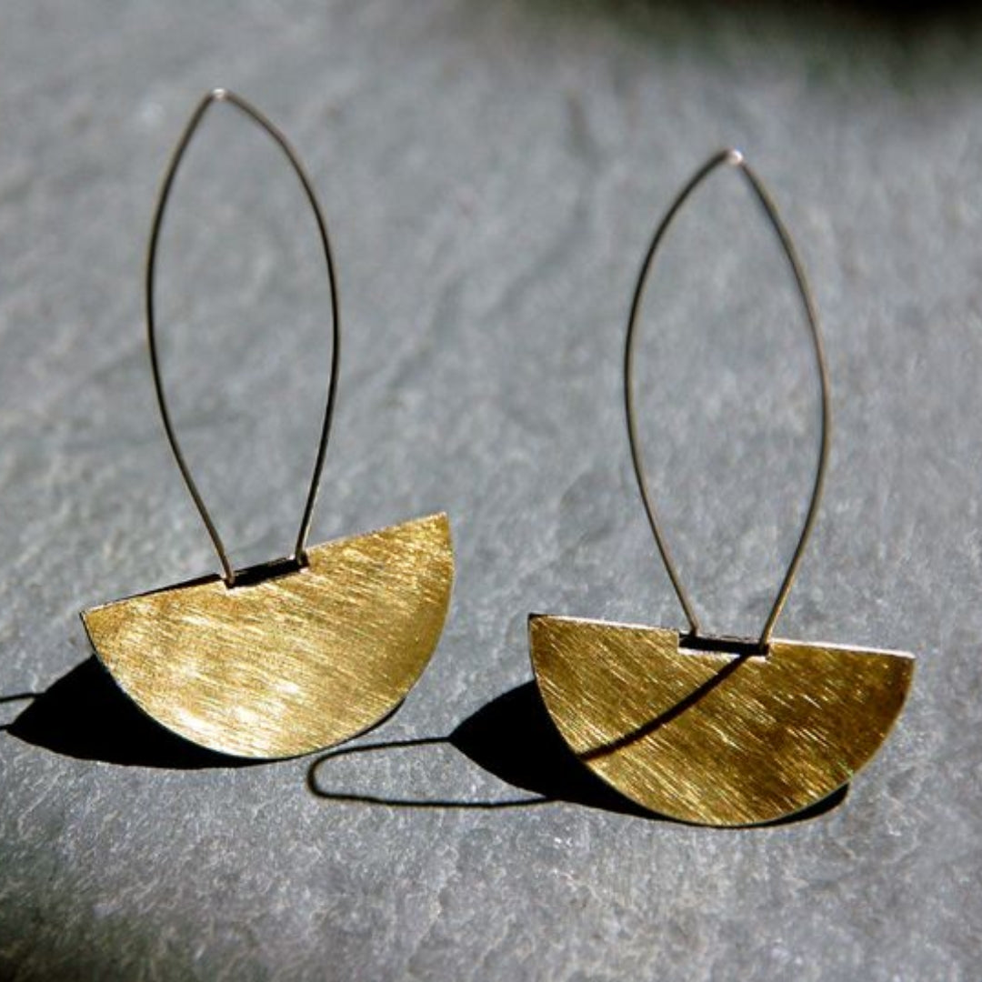 Vintage Gold Modern Earrings