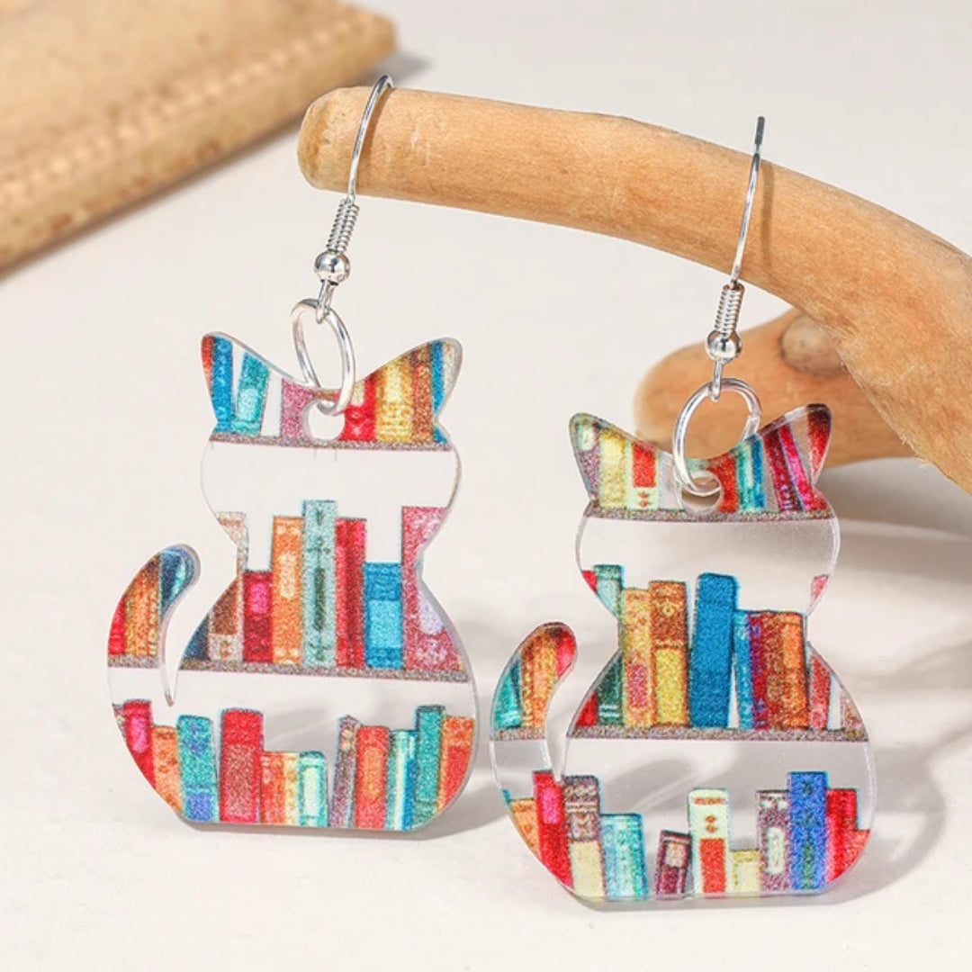 Colorful Cat Earrings