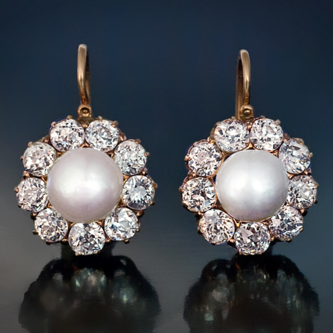 Vintage Pearl Bright Earrings