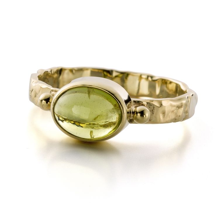 Vintage Olive Golden Ring