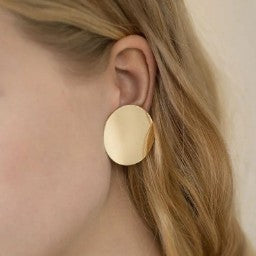 Vintage Rounded Gold Earrings