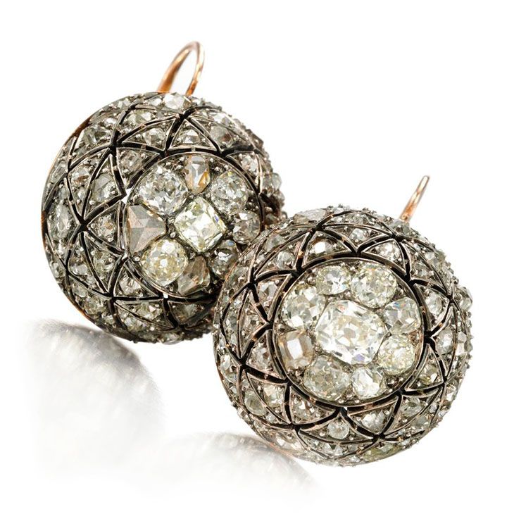 Vintage Rounded Glass Earrings