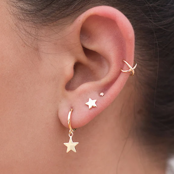 Vintage Star Earrings