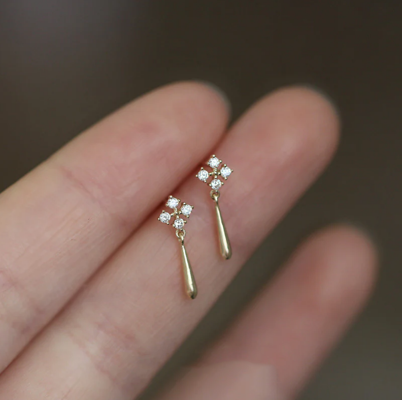 Elegant Small Bright Earrings