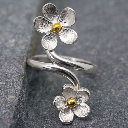 Vintage Silver Daisy Ring