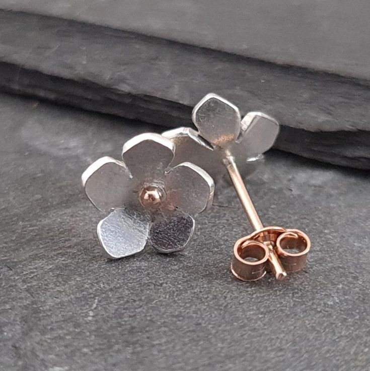 Vintage Stud Flower Earrings