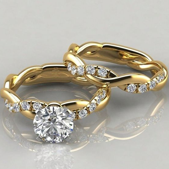 Vintage Couple Golden Ring Set