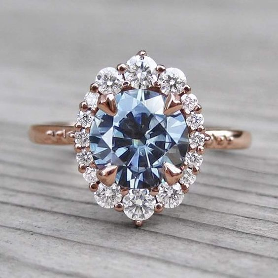 Vintage Bright Blue Ring