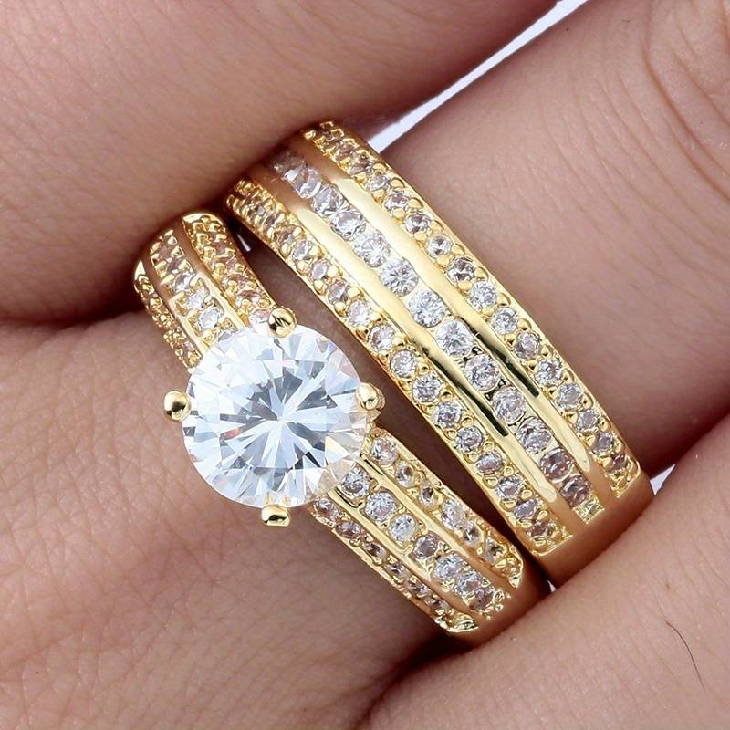 Vintage Spark Ring Zirconia Set