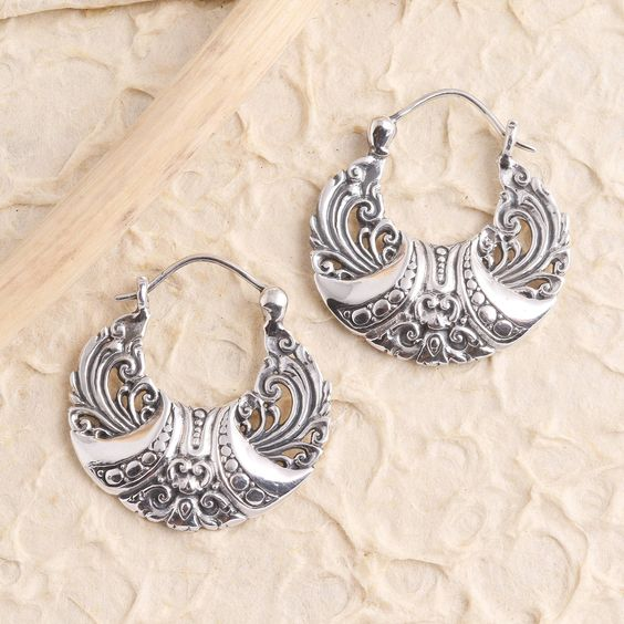 Vintage Silvered Earrings