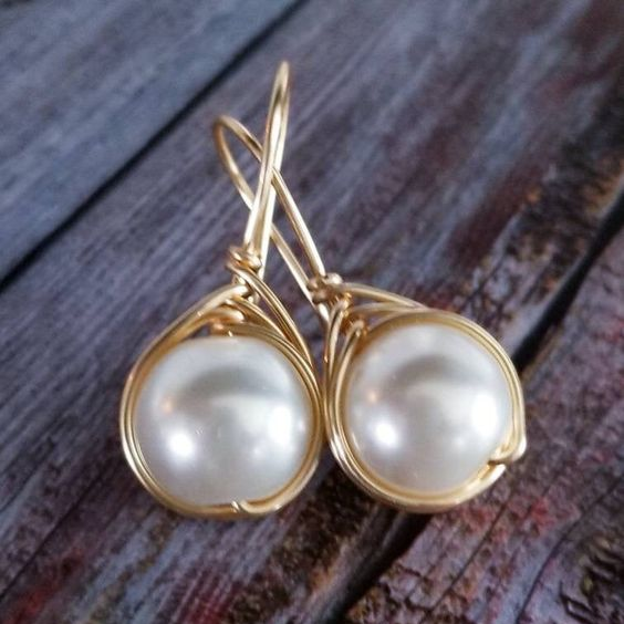 Vintage Pearl Drop Earrings