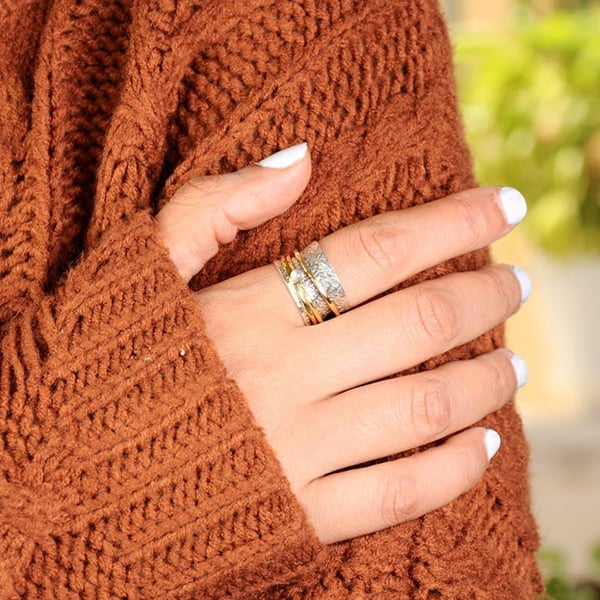 Moonstone Meditation Ring