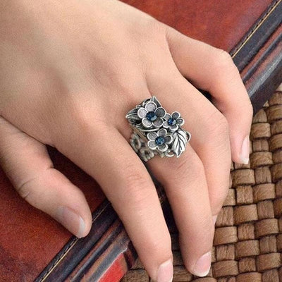 Floral Sapphire Ring