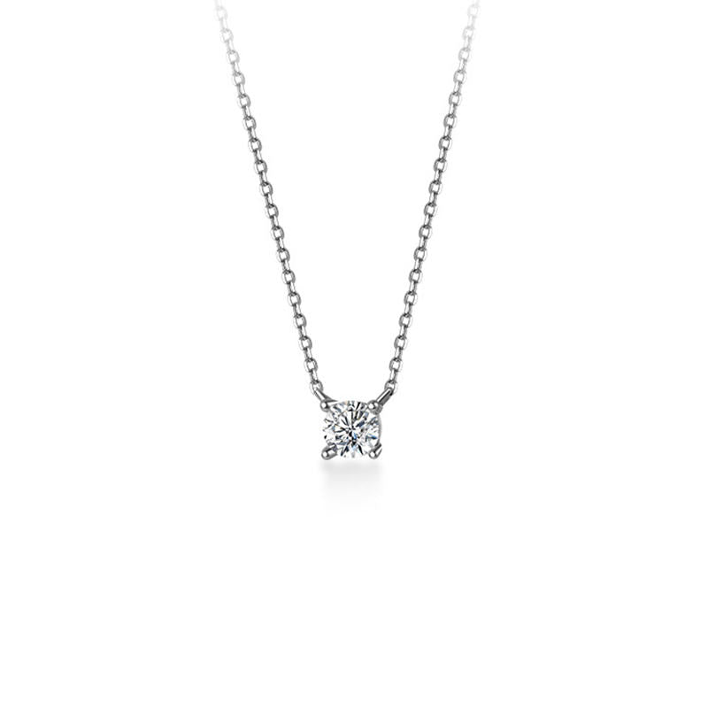 925 sterling silver necklace with zircons