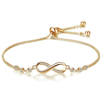 Adjustable Infinity Bracelet in Silver