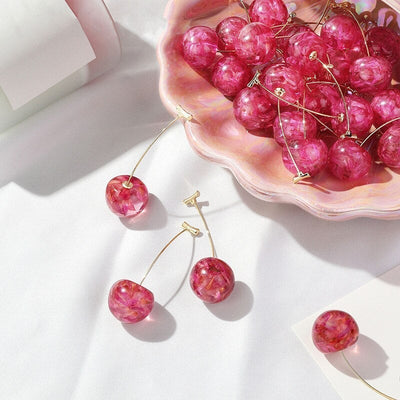 Pink Cherry Luxury Earrings