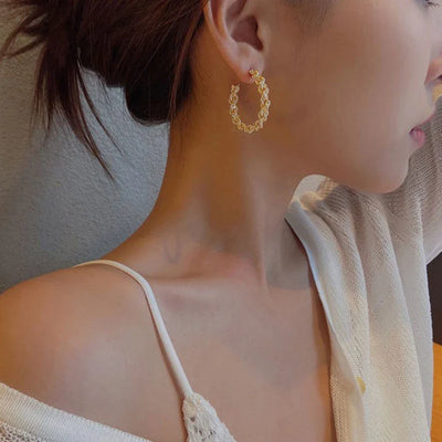 Luxury Gold Hoop Earrings