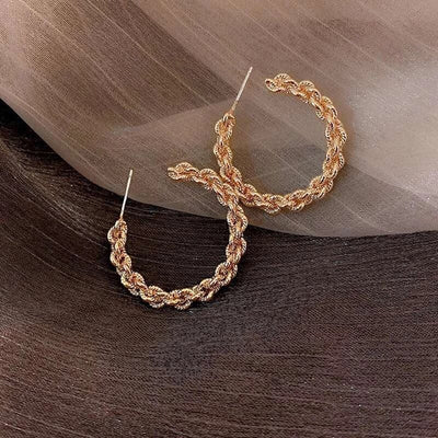 Luxury Gold Hoop Earrings