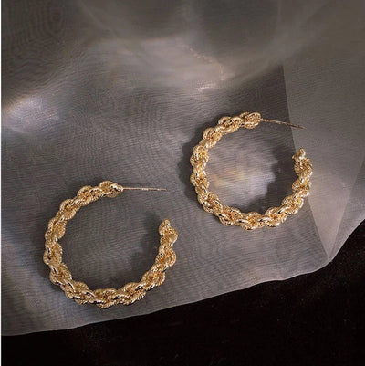 Luxury Gold Hoop Earrings