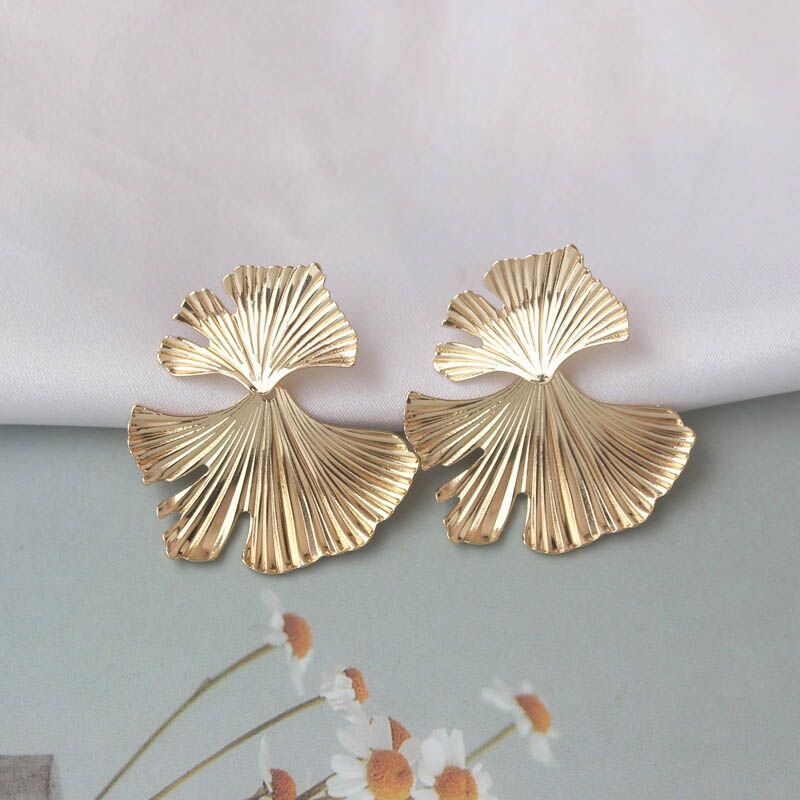 Silver and Gold Petal Earrings