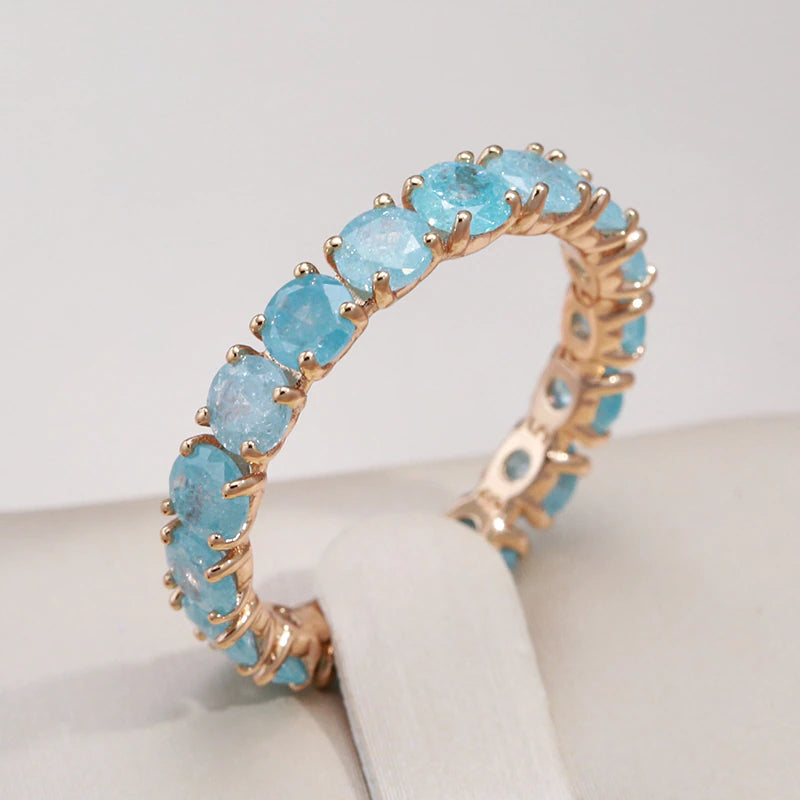 Gold Round Stone Ring