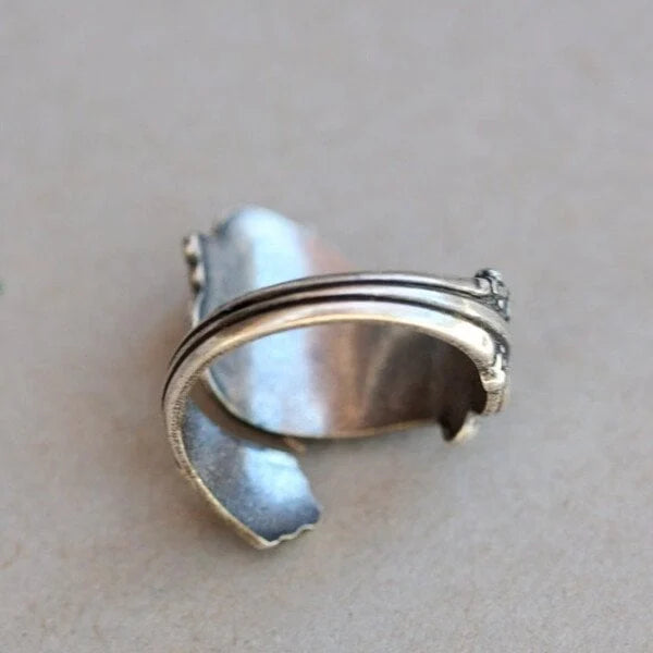 Adjustable Owl Spoon Ring