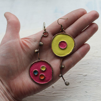 Vintage Handpainted Earrings