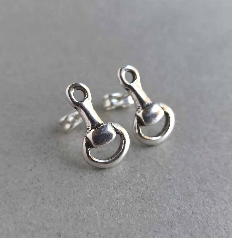 Vintage Silver Lock Earrings