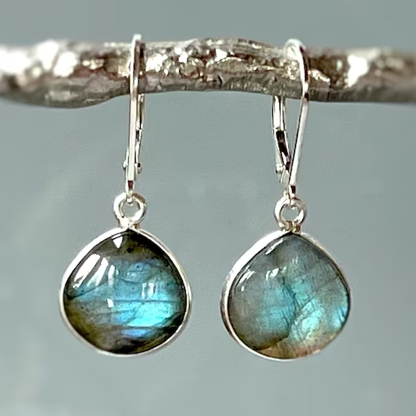 Vintage Blue Cosmic Stone Earrings