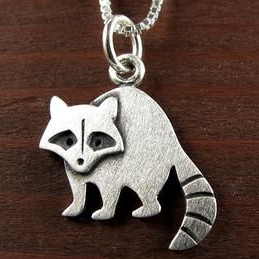 Vintage Raccoon Necklace