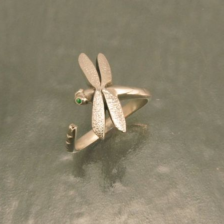 Vintage Dragonfly Silver Ring