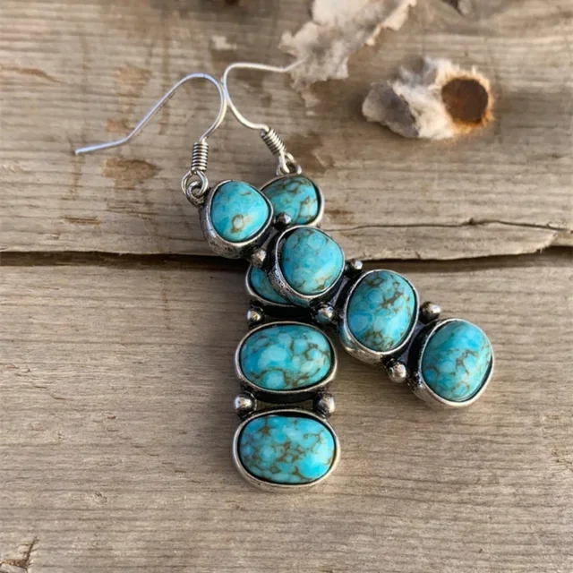 Vintage Natural Stones Earrings