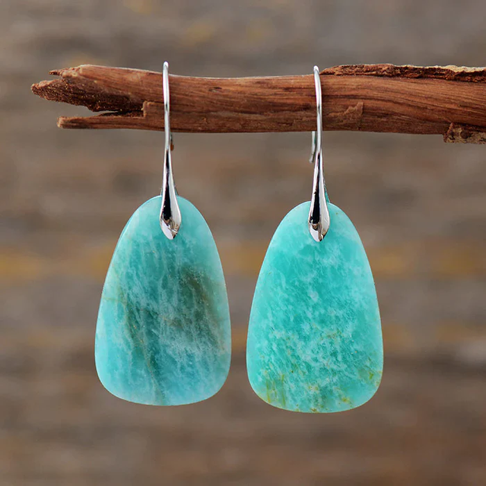 Vintage Turquoise Natural Stone Earrings