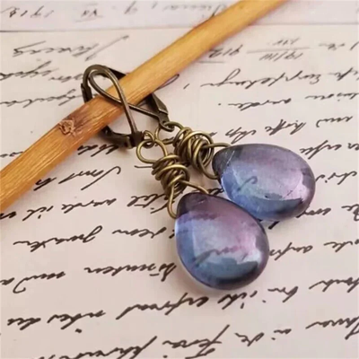 Vintage Cosmic Stone Earrings