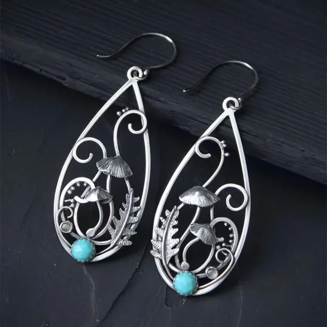 Vintage Hollow Mushrooms Earrings