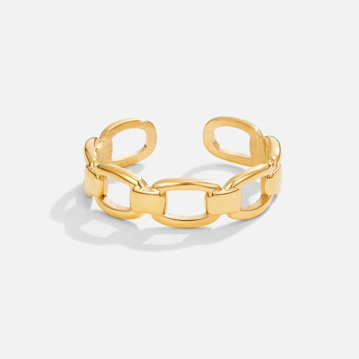 Elegant Gold Chain Ring