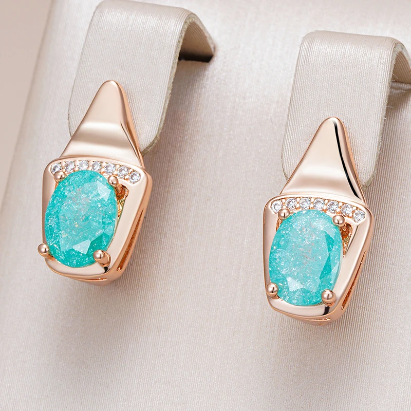 Elegant Blue Sky Zirconia Earrings