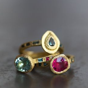 Vintage Gold & Zirconia Ring