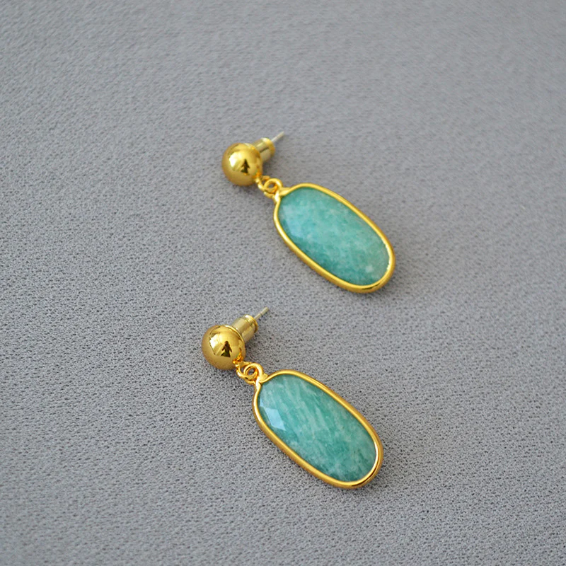 Vintage Turquoise & Gold Earrings