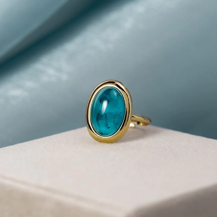 Turquoise Opal Ring in Gold